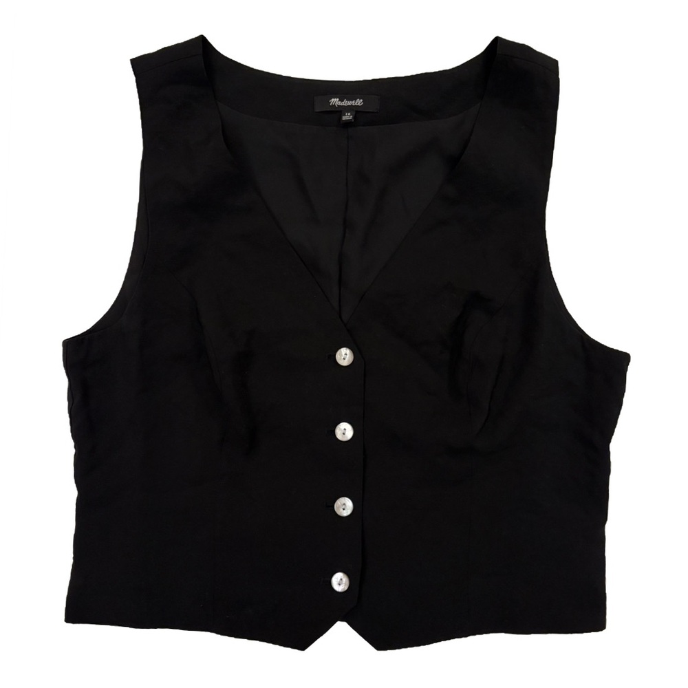 NWOT Madewell Katrina vest top black size 10